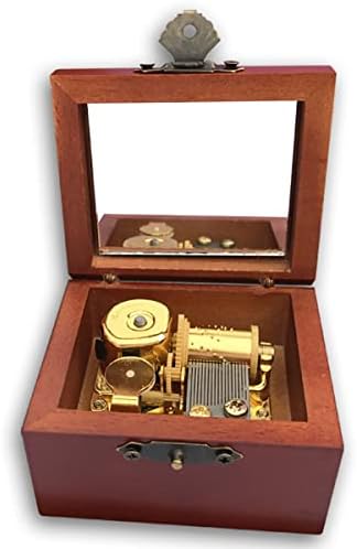 Binkegg Plea [Memory] Brown Drvena antikvarna muzička kutija sa sankyo muzičkim pokretom