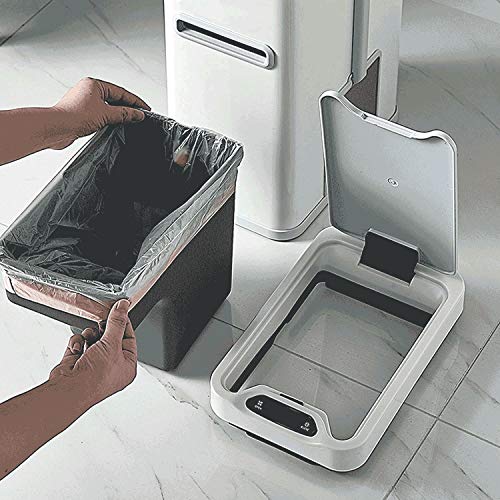 Mxiaoxia pametna indukciona kanta za smeće za domaćinstvo sa poklopcem 7L kanta za smeće za kupatilo sa wc četkom