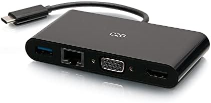 USB-C® za HDMI®, VGA, USB-A i RJ45 Multiport adapter - 4K 30Hz - bijeli