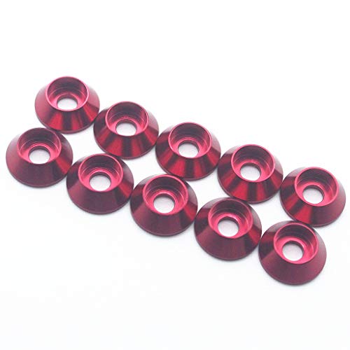 20pcs M6 perilice za konusne pepelji Anodizirani aluminijski aluminijski aluminijumske koprive za brtvene