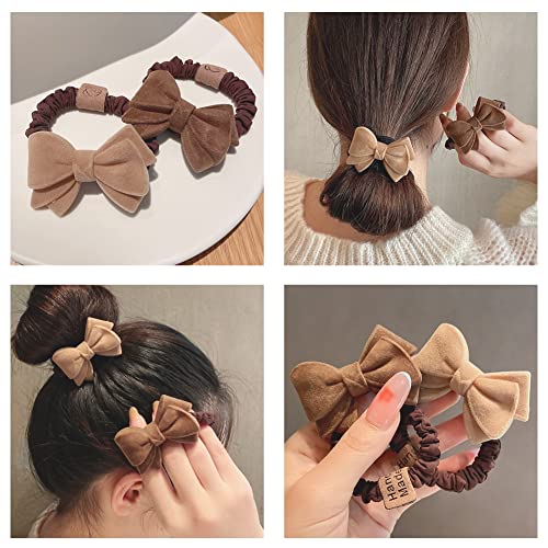 Mašna za kosu Scrunchies elastike za žene djevojke baršunaste mašne za kosu kravate gumene trake za djevojčice