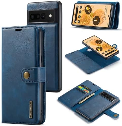 MEOORHE 2 u 1 magnetna Split Flip novčanik kožna torbica za telefon za Google Pixel 7 6/7 6 Pro 6a 5a 5G školjku, praktični držač kartice otporan na udarce poslovni stražnji poklopac