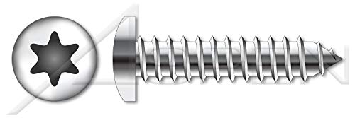 M5,5 x 50mm, ISO 14585, metrički, samostalni vijci za lim, pan 6lobe Torx pogon, A4 nehrđajući čelik