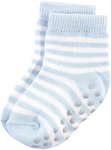 Dodirni priroda Baby Organske pamučne čarape s ne-klizačem za jesen otpornost, plava, 4-6 mališana