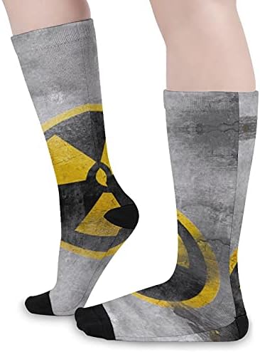 Simbol nuklearnog reaktora Weedkeycat preko teleta na čarapama visoke cijevi čarape za čizme za muškarce za