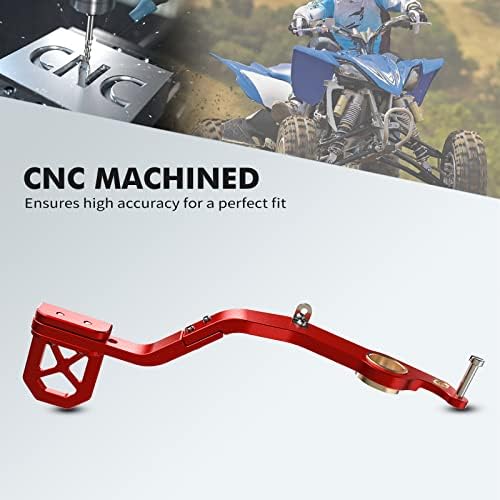 NICECNC Crvena ATV sklopiva poluga zadnje papučice kočnice kompatibilna sa Yamaha Raptor 700 2013-2020 2021