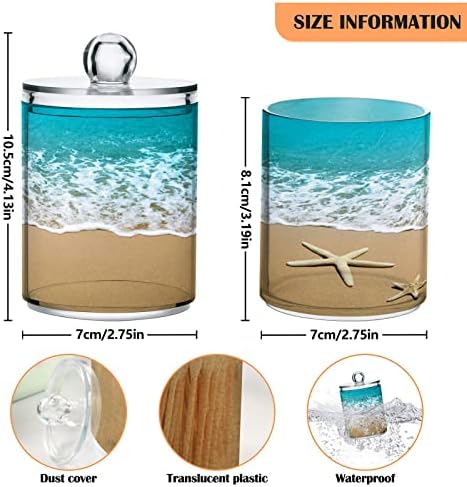 Starfish Beach pamuk držač kupaonica posude za kupatilo sa poklopcem set pamučnog kugličnog jastuka držač za