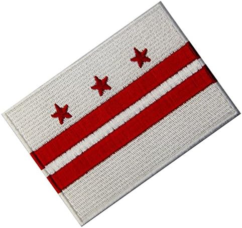 Državna zastava države Washington DC vezena zakrpa glačala na šivanju amblem u okrugu Columbia