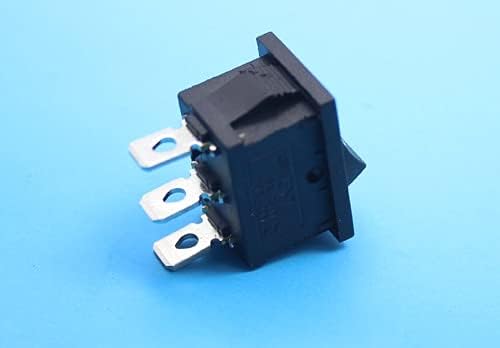200pcs KCD1-1-102 SPDT na mreži Električni plastični crni rocker prekidač 3 PIN 6A 250VAC T85 -