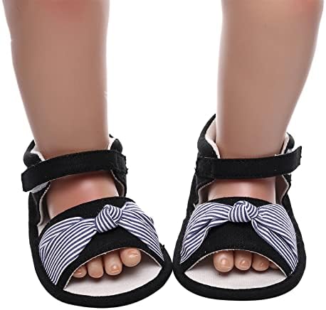 Dječji dječaci Djevojke otvorene cipele s prugaste cipele prve šetače cipele Summer Toddler ravne sandale