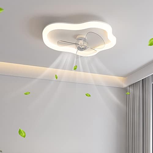 Dlsixyi Modern LED stropni ventilator sa rasvjetom, stropni ventilatorski ventilator s daljinskim upravljačem,