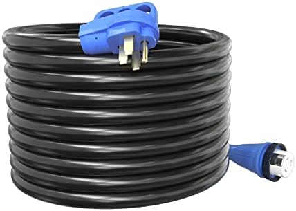 50 AMP 36 stopa RV produžni kabel, 14-50p do SS2-50R kabel generatora, teški električni kabel sa LED indikatorom napajanja, Stw 6/3 + 8/1 kabel generatora, konektor za zaključavanje