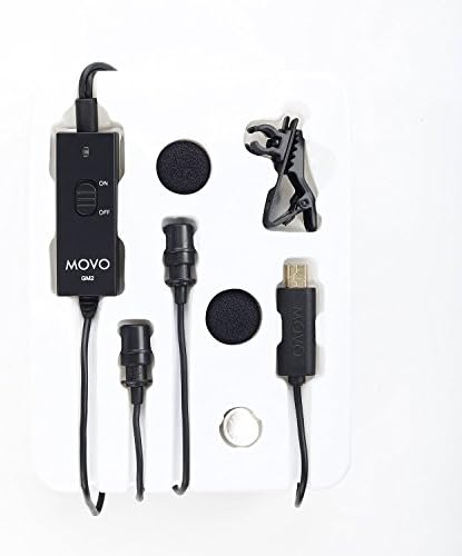 Movo GM2 Lavalier Svesmjerni kondenzatorski mikrofon na reveru na reveru za GoPro HERO3, HERO3+ i HERO4 crna, bijela i srebrna izdanja