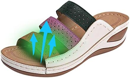 RBCulf papuče za žene klinasto peta Comfort Plus size plaža na cipelama modni flop sandale unutarnjeg dijela