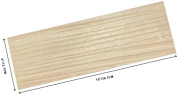 4 Pakovanje MDF drvene ploče 12 x17 -1 / 4 inča debele drvene daske, dvostrani furnirani MDF list