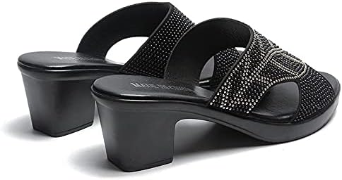 Ženske kućne papuče rupe Diamomand Ženska moda Chunky Ležerne prilike za slobodno vrijeme Skupe za papuče Sandale