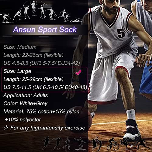 Protuklizna atletska čarapa za muškarce žene, fudbalska čarapa sa hvataljkama, neklizajuća papuča čarapa, čarapa za treniranje za fudbal u teretani za jogu…