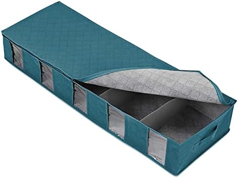 Xiexiebuy pod krevetom za odlaganje kutija za pohranu Izuzetna velika odjeća sortiranje preklopnog stana ispod