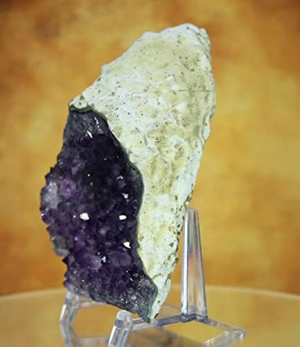 Crystal4933 , 5.1 Predivan ljubičasti ametist Kristal Amethyst Geode, nema bazalta, postolje