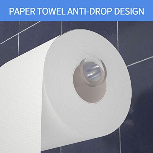 Držač za toaletni papir, aitee Clear Paper Roller za kupaonicu, nosač zida tkiva WALL, čvrst