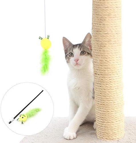 Unibell Funny Cat Kitten Pet Play igračke Cat Featoon Slike Stick set interaktivna igračka