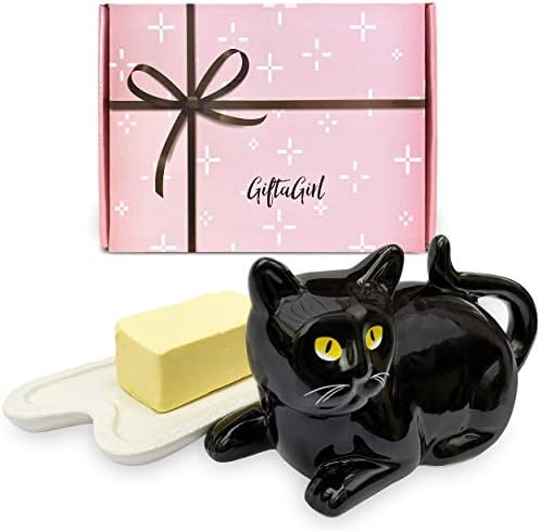 Granilogirl Crna mačka pokloni za žene - Clasy Crn CAT dekor ili crni mačji pokloni za žene poput