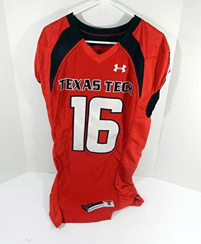2007-08 Texas Tech Red Raiders 16 Igra Polovna crvena dres NP Rem 40 992 - Koledž je koristila