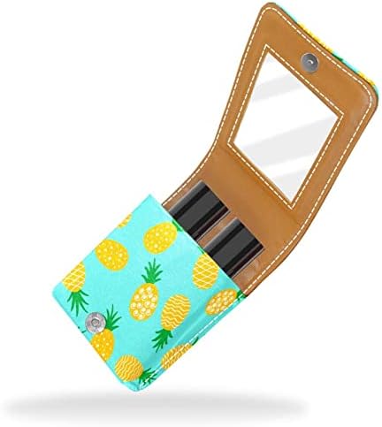 Mini ruž za usne sa ogledalom za torbicu, ananas uzorak Portable Case Holder organizacija