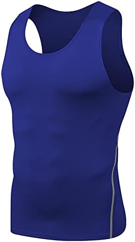 WENKOMG1 muški kompresijski rezervoar jednobojna Vanjska majica ljetni vrhovi za brzo sušenje sportski