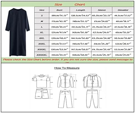 Bmisegm muške haljine muške Casual labave muslimanske Arapske Dubai Robe duge rukave Zipper Shirt