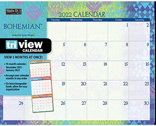 WSBL Bohemian 2022 Tri-View ™ kalendar