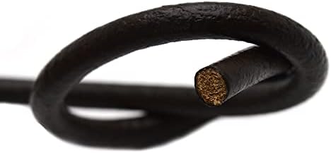 6mm okrugli originalni kožni kabel za nakit izrada 1,1 dvorište