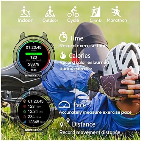YBOS GPS Smart Kompass nadmorska visina barometar trčanje Sport Satovi Bluetooth telefon Poziv na sat