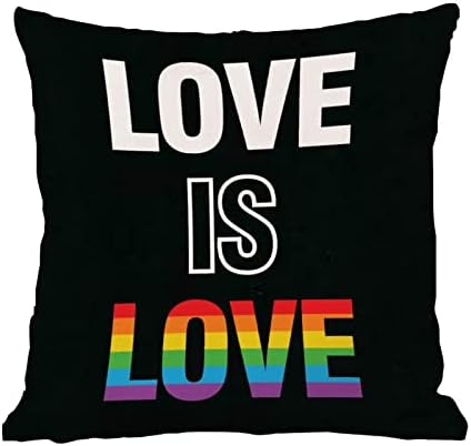 Bacanje jastuk Love je ljubav LGBTQ gay jastuk s prideom lezbijskim gay lgbtq jastuk rustikalni