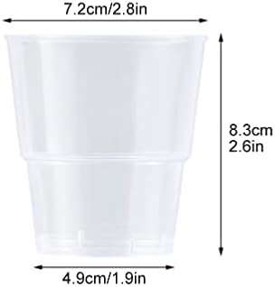 Hemoton Clear naočale 25pcs Clear Cups 230ml Uskrsni rođendan Party Pi za piće Old Faided Tumblers za kućnu