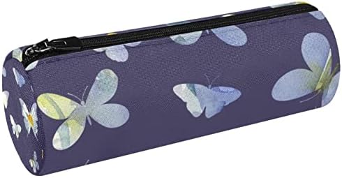 Mala šminkarska torba, patika za zipper Travel COSMETIC organizator za žene i djevojke, ljubičaste daisy leptir