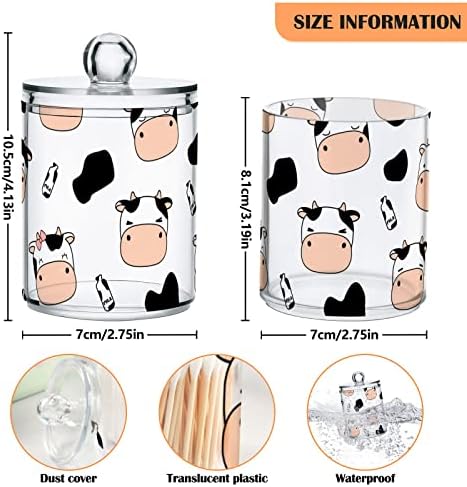 Slatka smiješna krava glava pamuk držač za brisanje kupaonica posude za kupatilo sa poklopcem