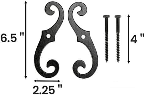 Renovirati proizvodnja za proizvodnju crnih zatvarača 6,5 ​​in. Dekorativni s u obliku slova s ​​aluminijskim