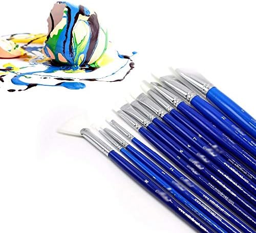 HNKDD 12 kom. Plava najlonska boja za kosu vodkolor paintbrush set uljna slikarstvo umjetnina