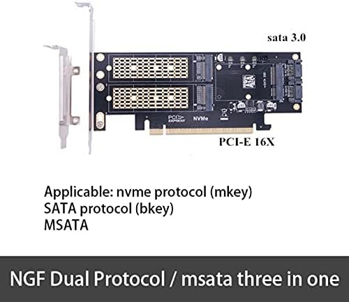 Konektori tri-u-jednom M. 2 B+M ključ M SATA kartica za proširenje NVMe NGFF na PCI-E 4x adapter