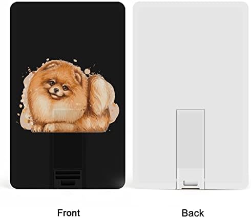 Pomeranski Erman Spitz Dog kreditna kartica USB Flash Personalizirana memorijska memorija Stication