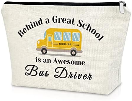 Vozač školskog autobusa poklon zahvalnost pokloni za vozača autobusa torba za šminkanje penzionisanje pokloni
