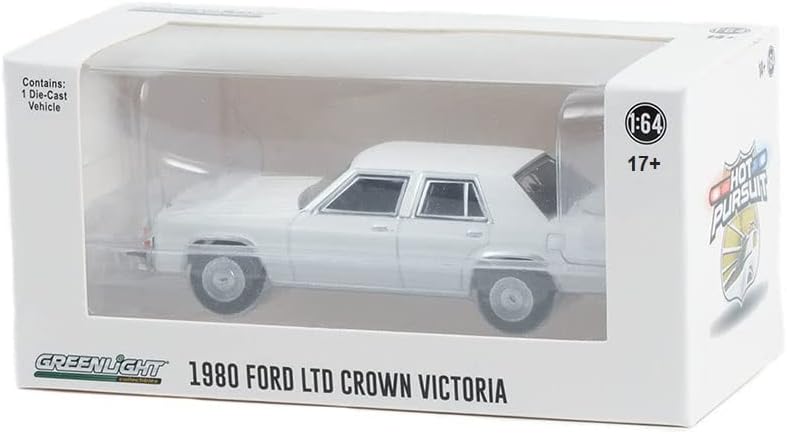 Greenlight 43007 - N Hot Pursuit - 1980-91 LTD Crown Victoria policija-Bijela skala 1/64