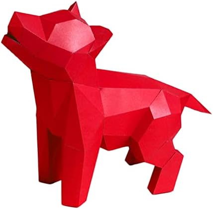 WLL-DP Puppy Model Papir Skulptura 3D papirni zanati papir trofejni DIY papir Model Geometrijski ukras