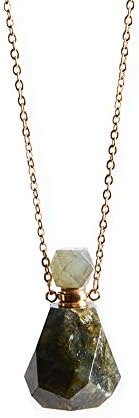 YGLine Kristalne ogrlice od kristalnog kamena parfema boca na kristalnoj kameni