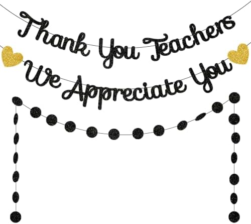 Black Teacher Appreciation Week dekoracije Hvala nastavnici cijenimo vas Banner Teacher Appreciation