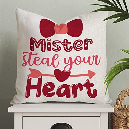 Mister Ukrade vaše jastuk za bacanje srca Valentinovo ružičasti romantični jastuk Case vjenčani angažman