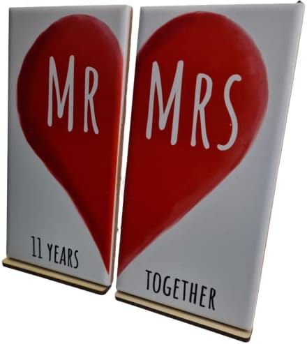 Mr i Mrs 11 godina zajedno-Ornament sa dvostrukim pločicama 11. mrmrs11