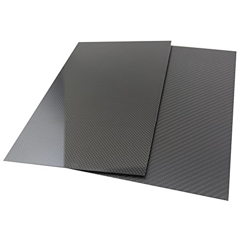 SHINA 1kom 1x400x500mm 3K ploča od karbonskih vlakana Panel 1mm debljine bruto površine