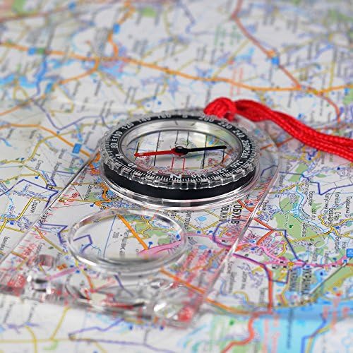 M-TAC orijentiring kompas za čitanje karte - osnovna ploča za preživljavanje hiking lova na navigaciju